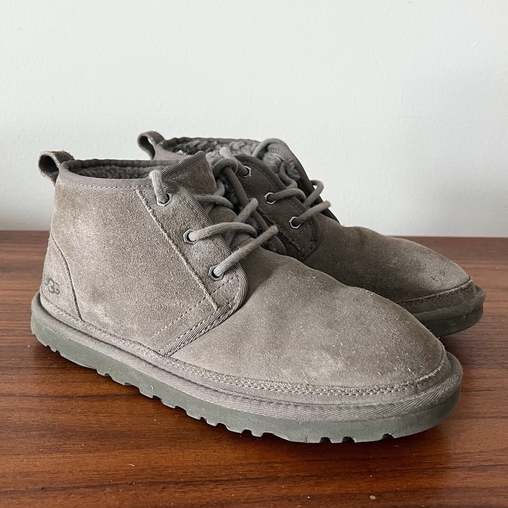 UGG Men's Neumel Boot Brown Lace Up Suede Shearling Lined Chukka Size 8